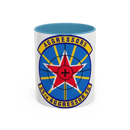 65th Aggressor Squadron (U.S. Air Force) Accent Coffee Mug 11oz Light Blue - Go Mug Yourself