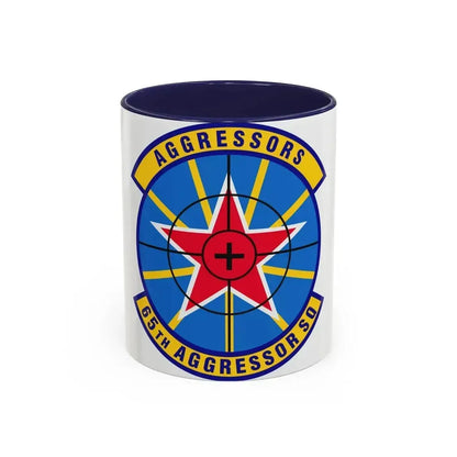 65th Aggressor Squadron (U.S. Air Force) Accent Coffee Mug 11oz Navy - Go Mug Yourself