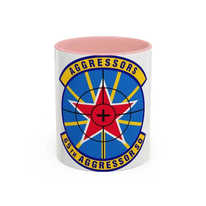 65th Aggressor Squadron (U.S. Air Force) Accent Coffee Mug 11oz Pink - Go Mug Yourself