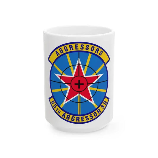 65th Aggressor Squadron (U.S. Air Force) White Coffee Mug 15oz - Go Mug Yourself