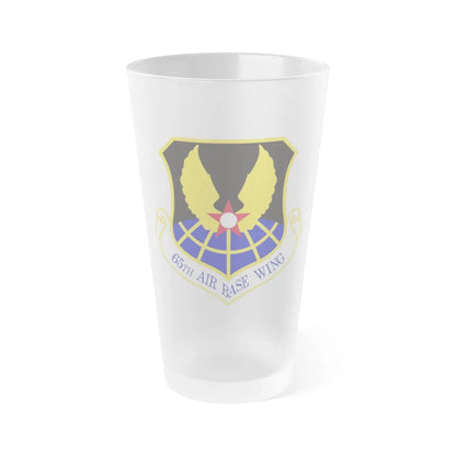 65th Air Base Wing (U.S. Air Force) Frosted Pint Glass 16oz-Go Mug Yourself