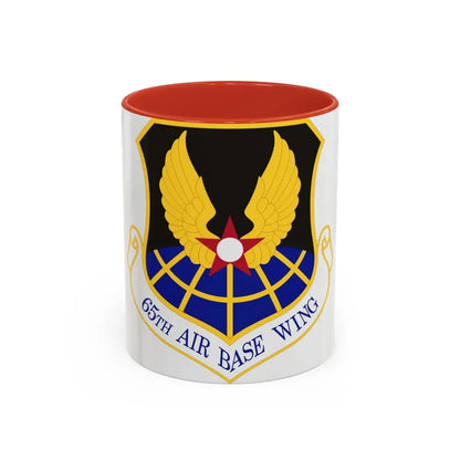 65th Air Base Wing (U.S. Air Force) Accent Coffee Mug 11oz Red - Go Mug Yourself