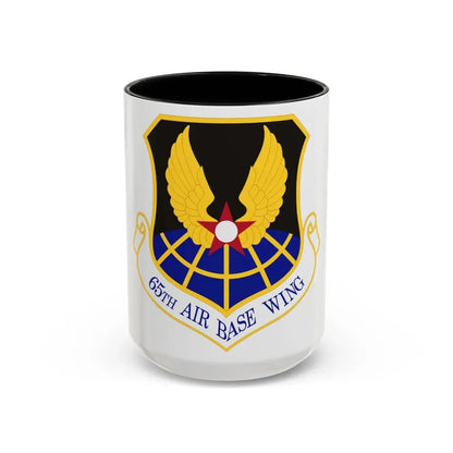 65th Air Base Wing (U.S. Air Force) Accent Coffee Mug 15oz Black - Go Mug Yourself