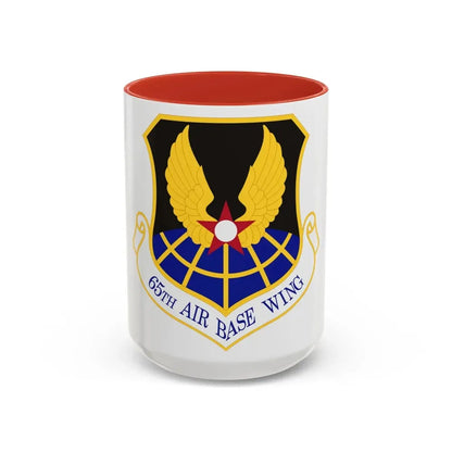 65th Air Base Wing (U.S. Air Force) Accent Coffee Mug 15oz Red - Go Mug Yourself