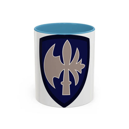 65th Infantry Division (U.S. Army) Accent Coffee Mug-11oz-Light Blue-Go Mug Yourself