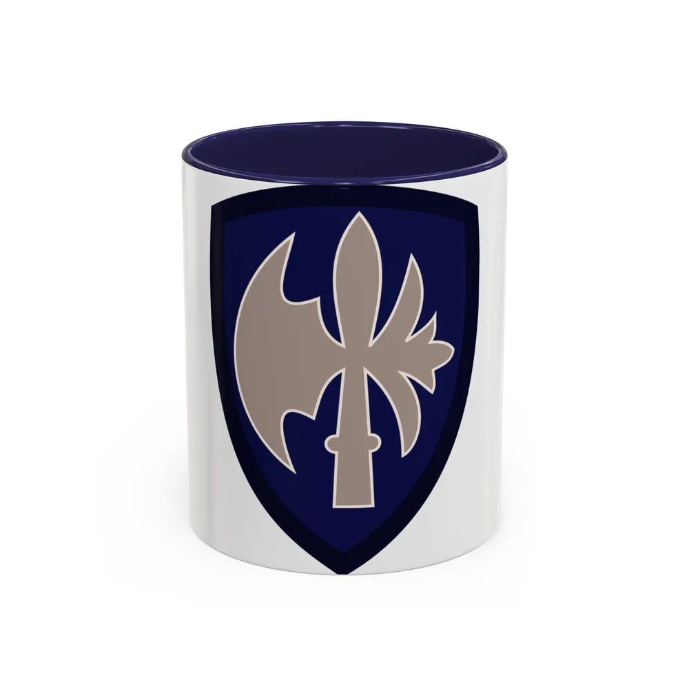 65th Infantry Division (U.S. Army) Accent Coffee Mug-11oz-Navy-Go Mug Yourself