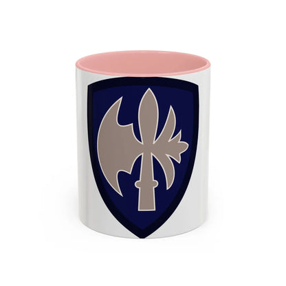 65th Infantry Division (U.S. Army) Accent Coffee Mug-11oz-Pink-Go Mug Yourself