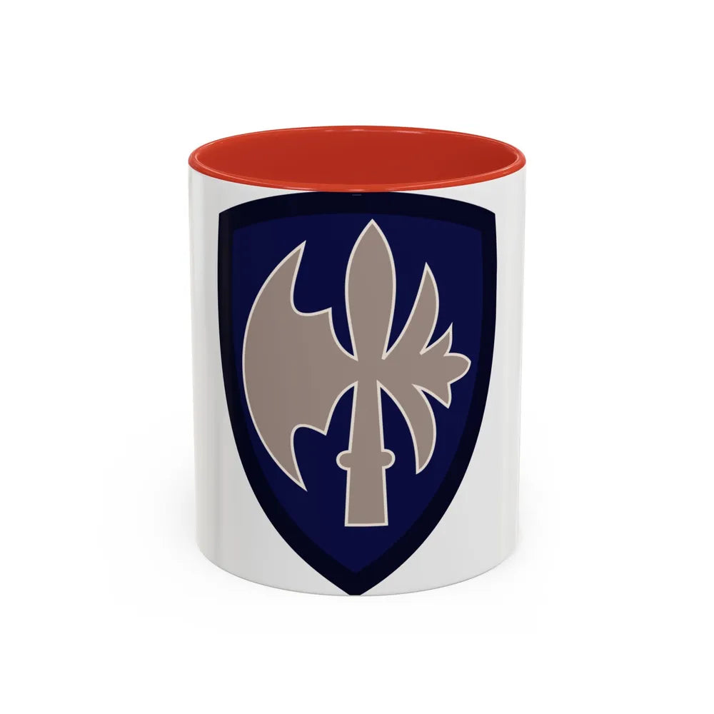 65th Infantry Division (U.S. Army) Accent Coffee Mug-11oz-Red-Go Mug Yourself