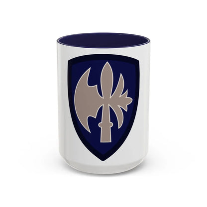 65th Infantry Division (U.S. Army) Accent Coffee Mug-15oz-Navy-Go Mug Yourself