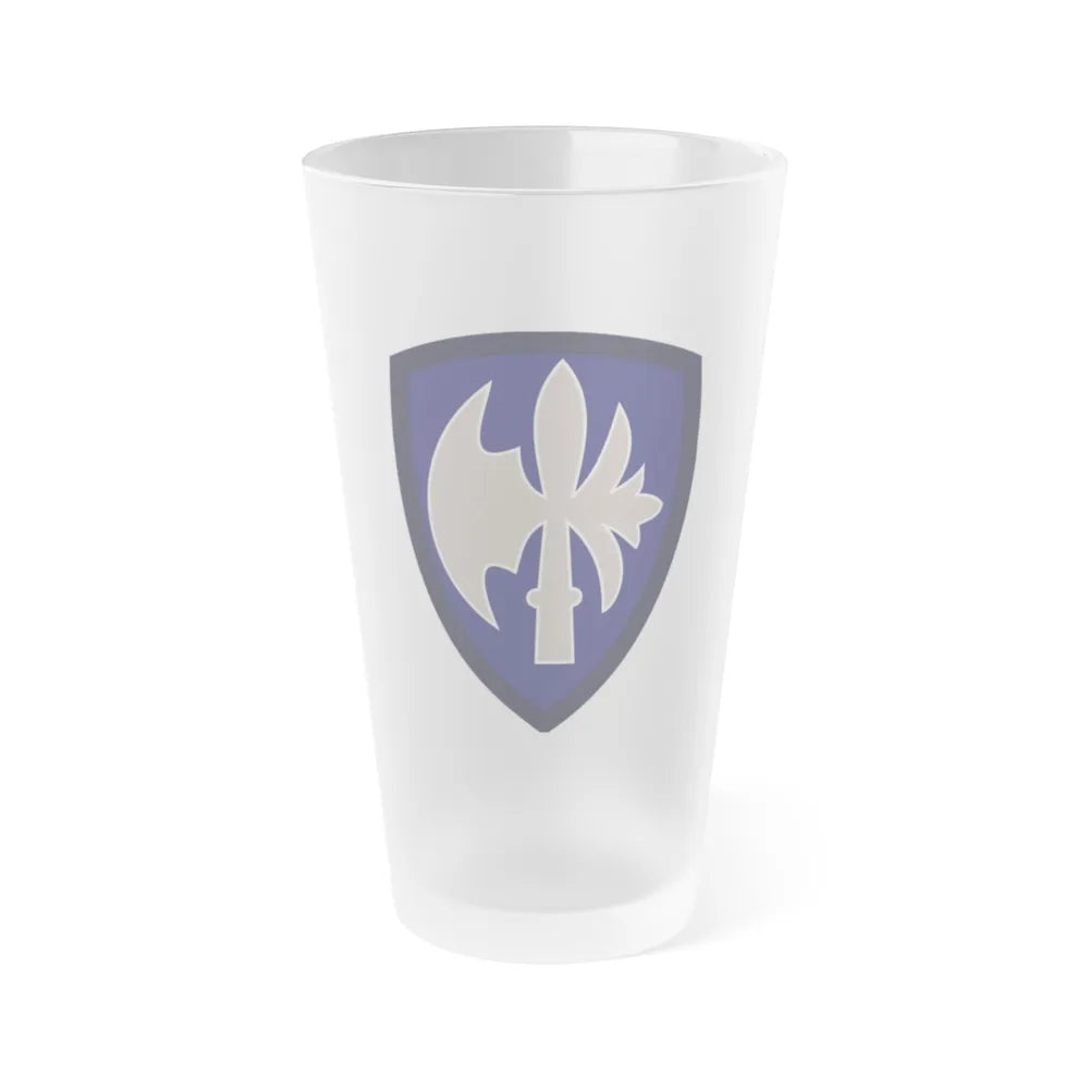 65th Infantry Division (U.S. Army) Frosted Pint Glass 16oz-Go Mug Yourself