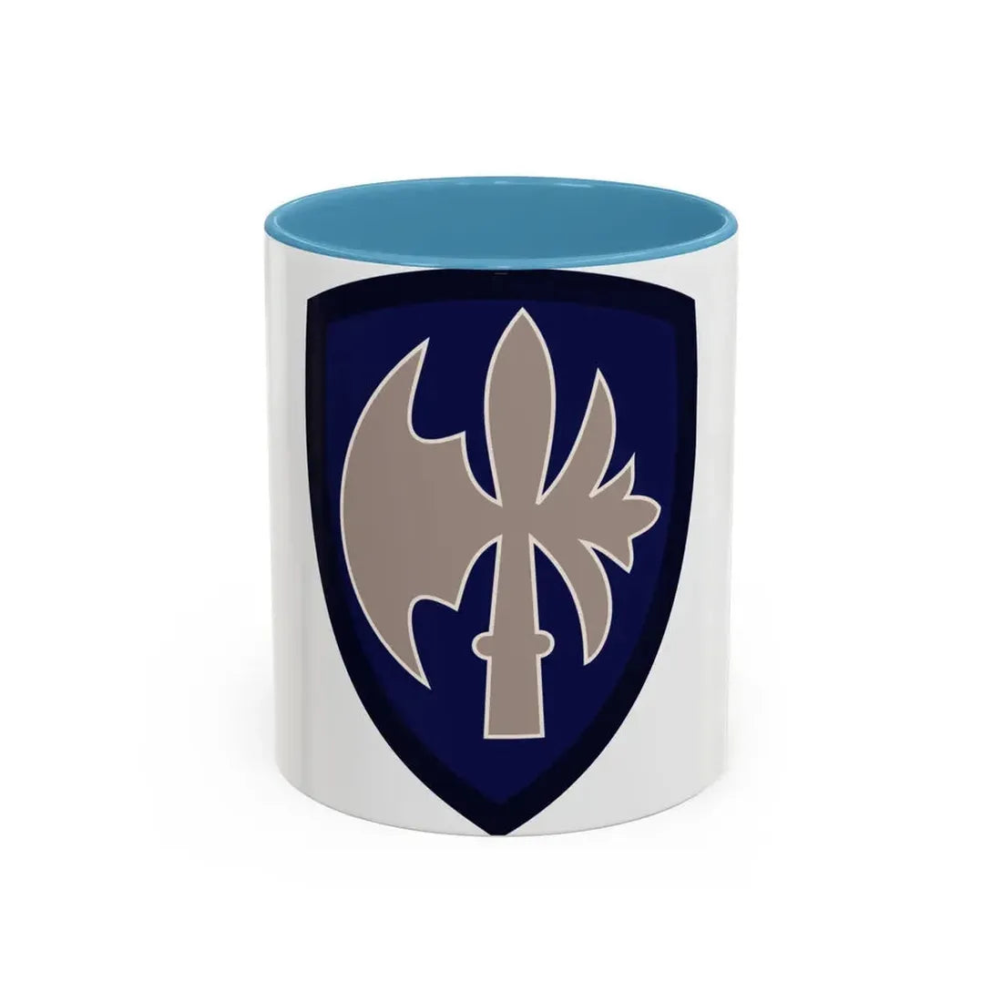 65th Infantry Division (U.S. Army) Accent Coffee Mug 11oz Light Blue - Go Mug Yourself