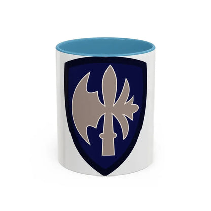 65th Infantry Division (U.S. Army) Accent Coffee Mug 11oz Light Blue - Go Mug Yourself