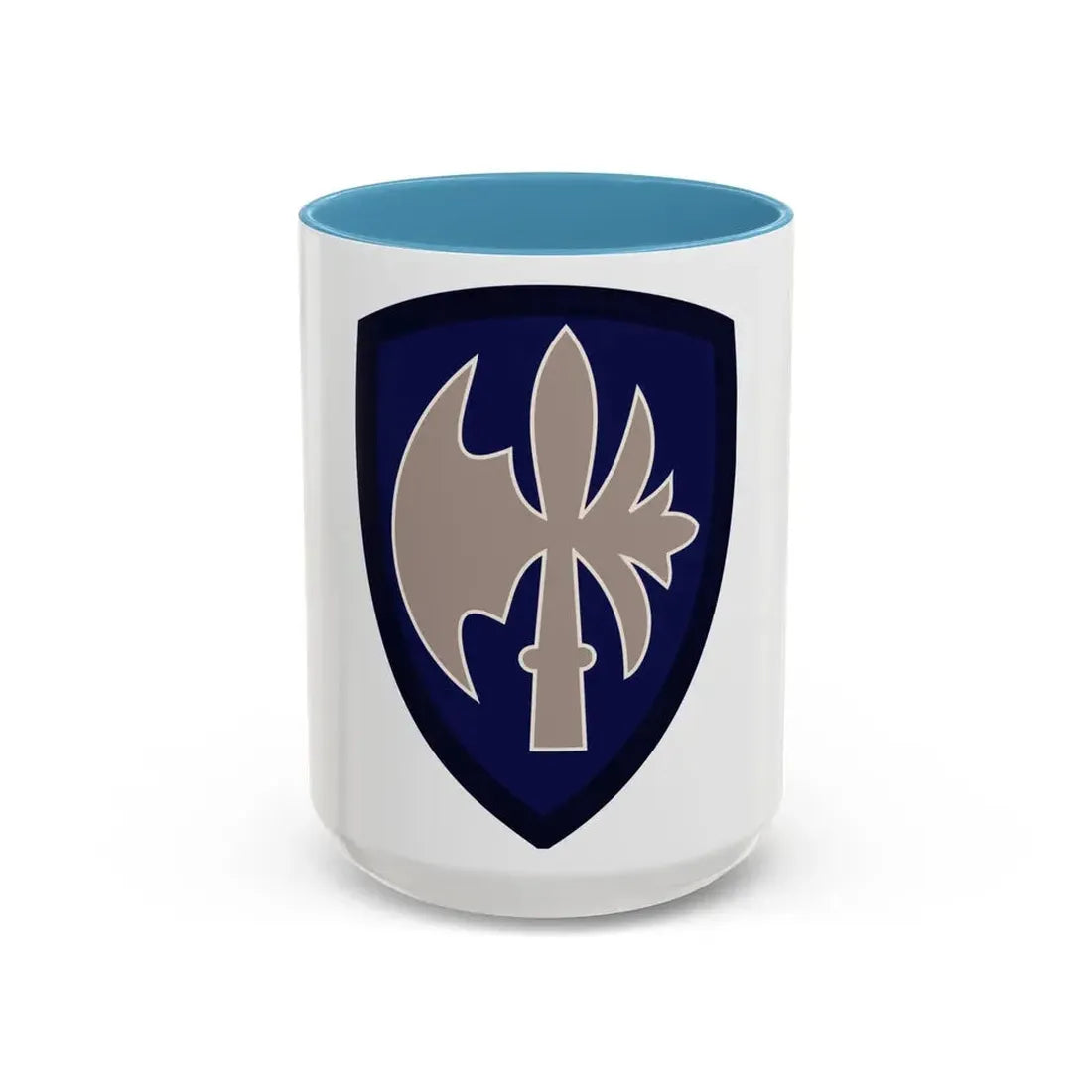 65th Infantry Division (U.S. Army) Accent Coffee Mug 15oz Light Blue - Go Mug Yourself