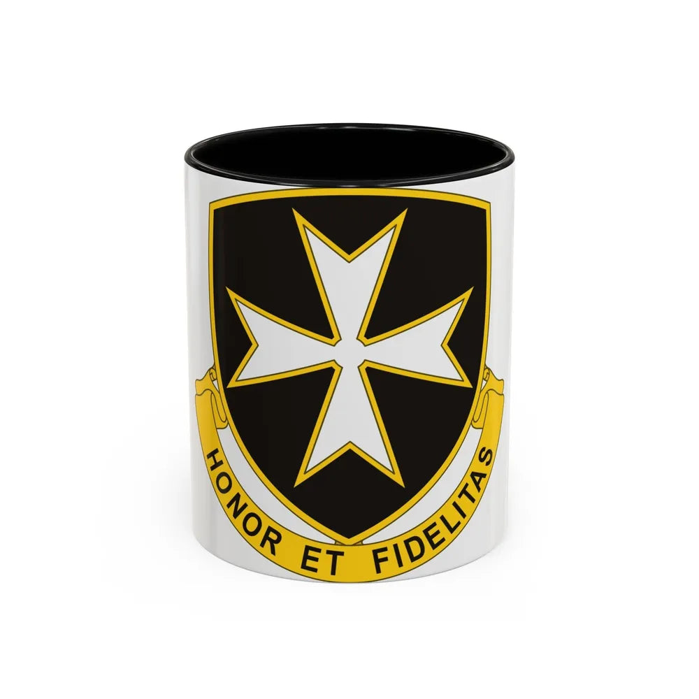 65th Infantry Regiment (U.S. Army) Accent Coffee Mug-11oz-Black-Go Mug Yourself