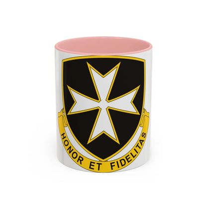 65th Infantry Regiment (U.S. Army) Accent Coffee Mug-11oz-Pink-Go Mug Yourself