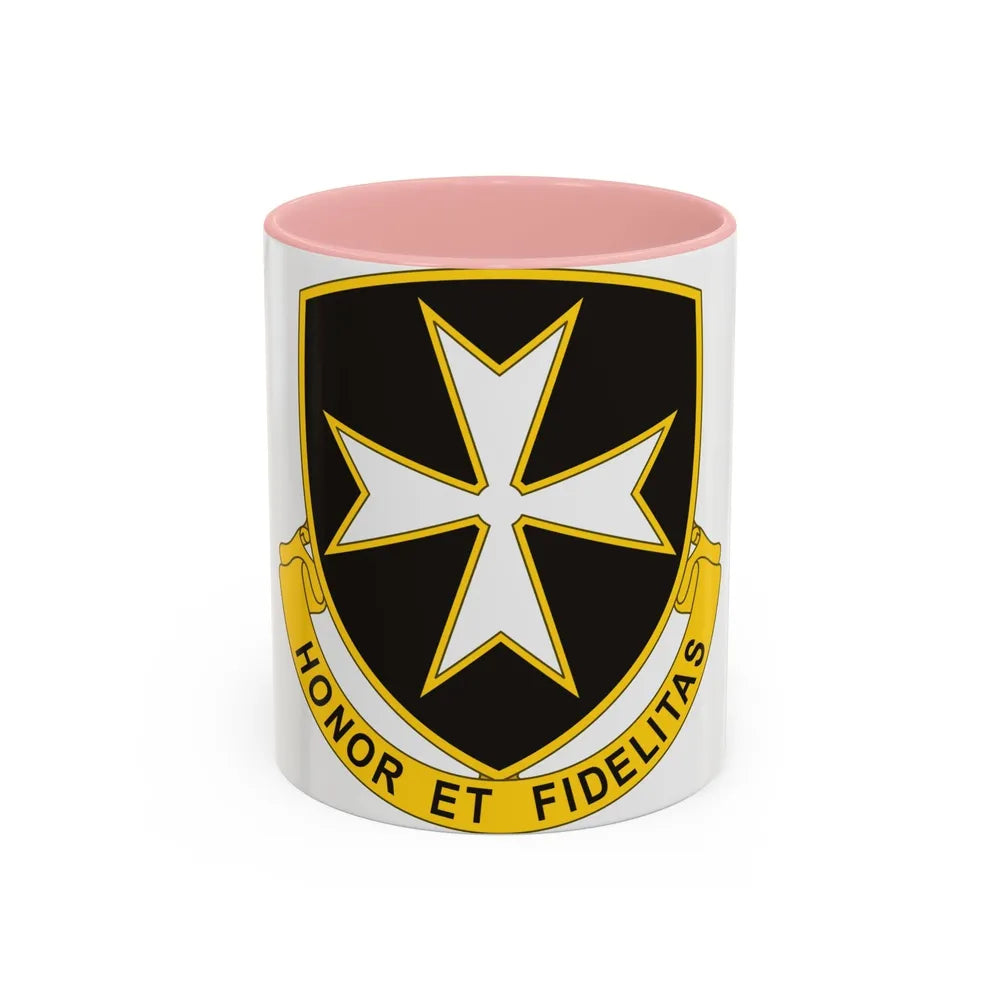 65th Infantry Regiment (U.S. Army) Accent Coffee Mug-11oz-Pink-Go Mug Yourself