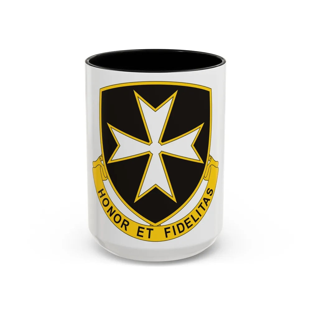 65th Infantry Regiment (U.S. Army) Accent Coffee Mug-15oz-Black-Go Mug Yourself