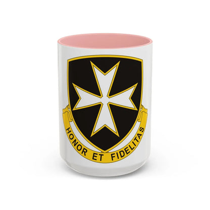 65th Infantry Regiment (U.S. Army) Accent Coffee Mug-15oz-Pink-Go Mug Yourself