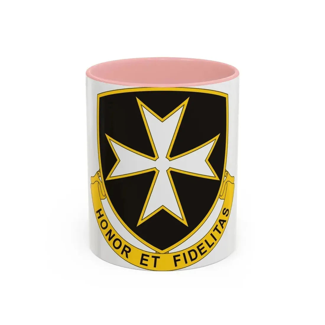 65th Infantry Regiment (U.S. Army) Accent Coffee Mug 11oz Pink - Go Mug Yourself