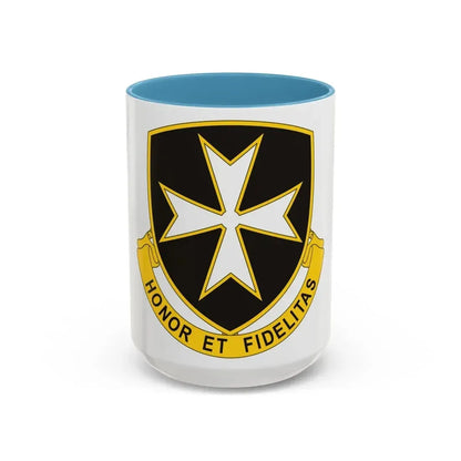 65th Infantry Regiment (U.S. Army) Accent Coffee Mug 15oz Light Blue - Go Mug Yourself