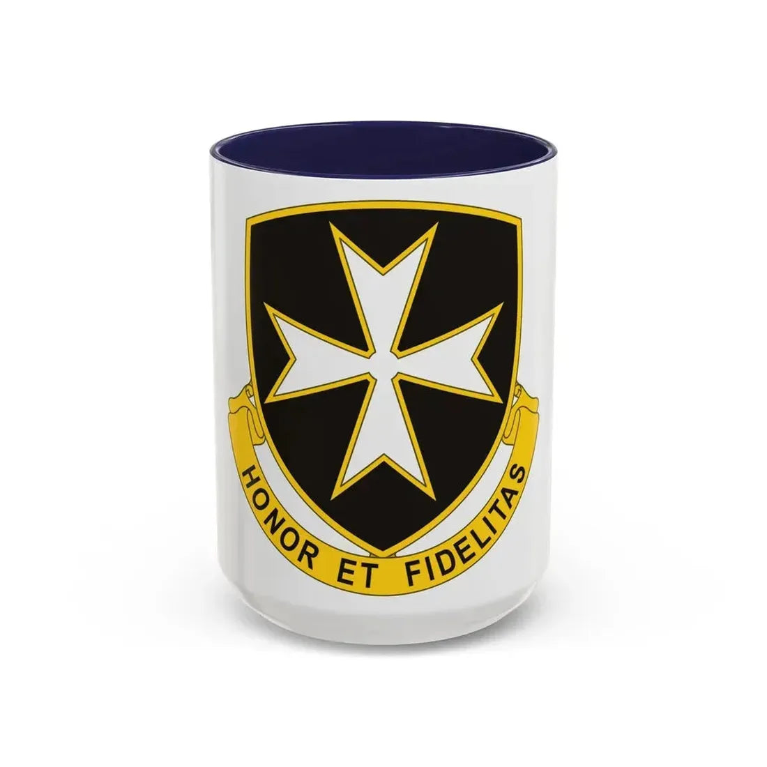 65th Infantry Regiment (U.S. Army) Accent Coffee Mug 15oz Navy - Go Mug Yourself