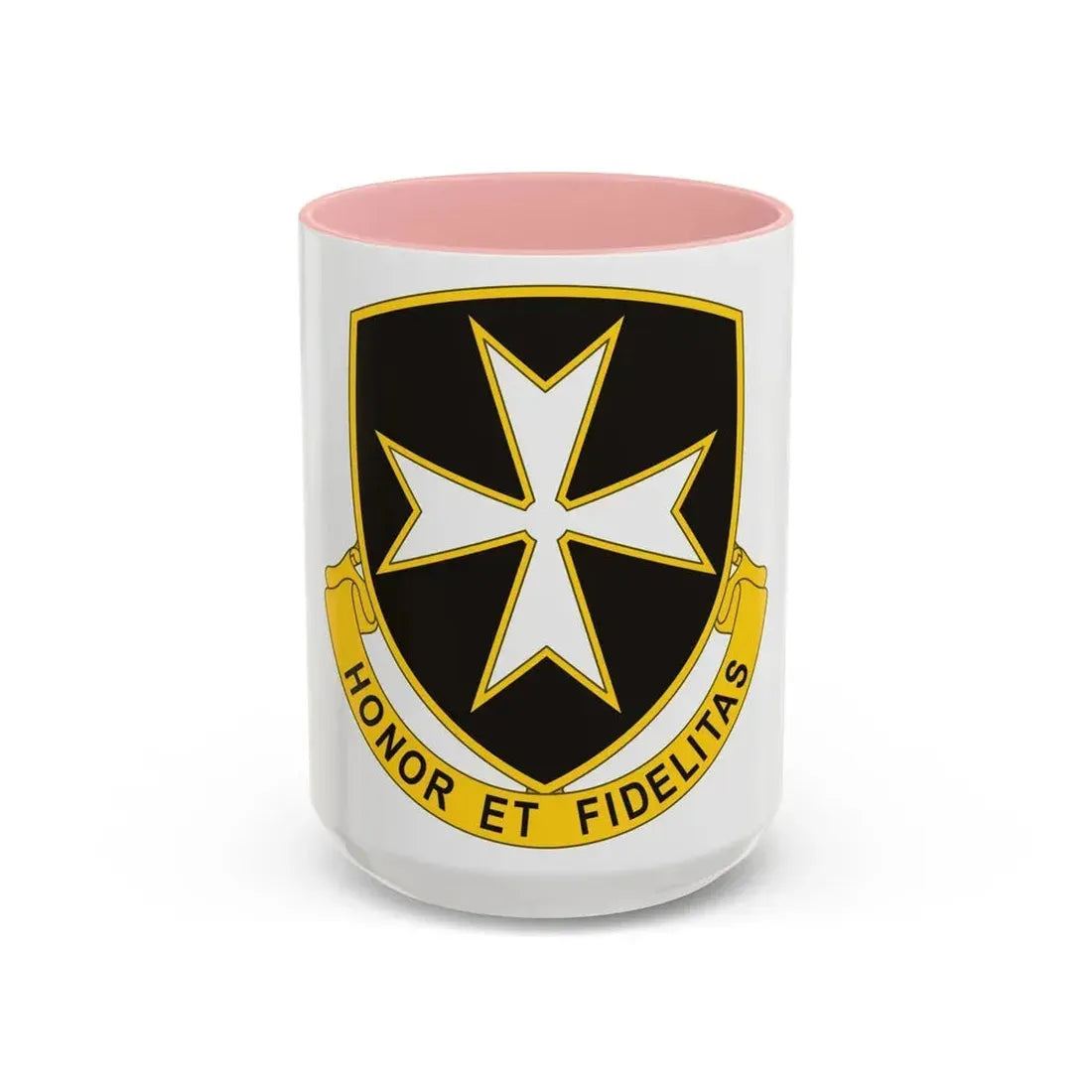 65th Infantry Regiment (U.S. Army) Accent Coffee Mug 15oz Pink - Go Mug Yourself