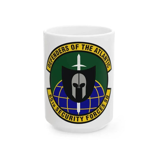 65th Security Forces Squadron (U.S. Air Force) White Coffee Mug 15oz - Go Mug Yourself