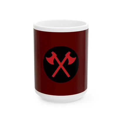 66 Infantry Division Flag (Bangladesh) White Coffee Mug 15oz - Go Mug Yourself