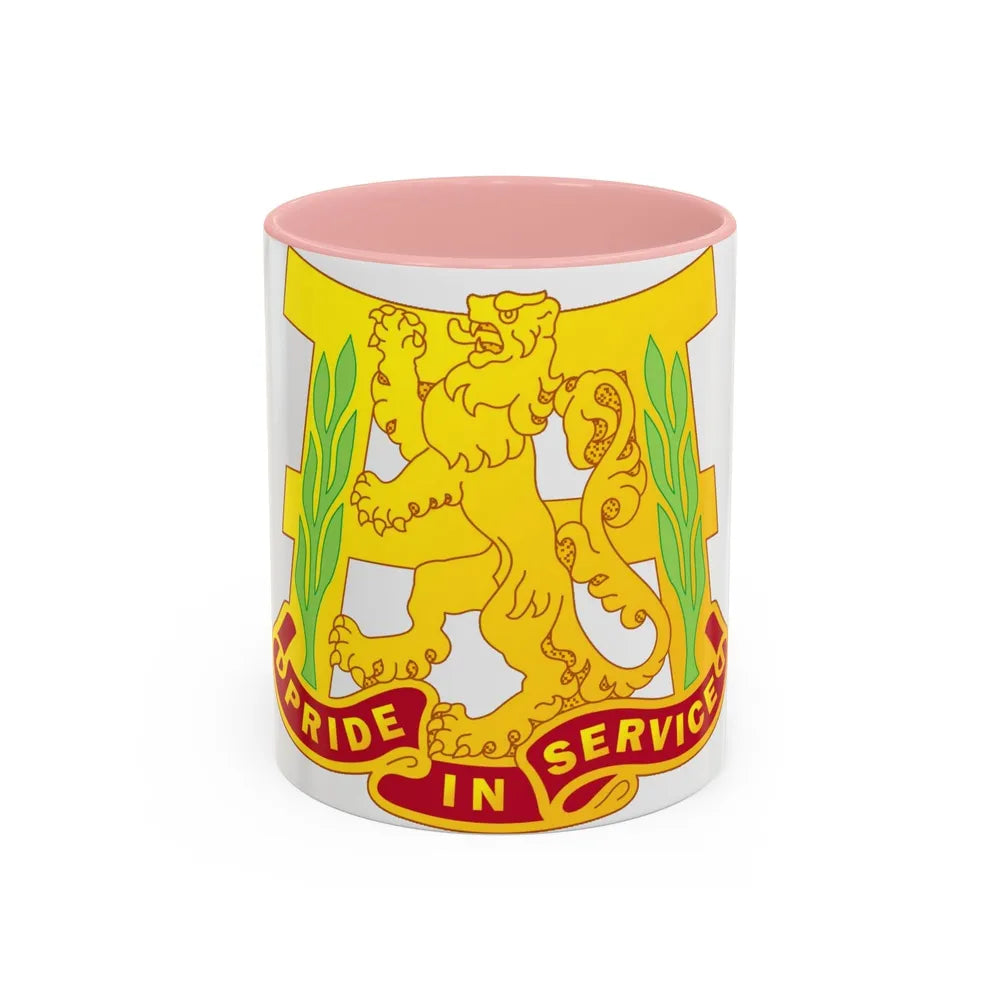 66 Maintenance Battalion (U.S. Army) Accent Coffee Mug-11oz-Pink-Go Mug Yourself