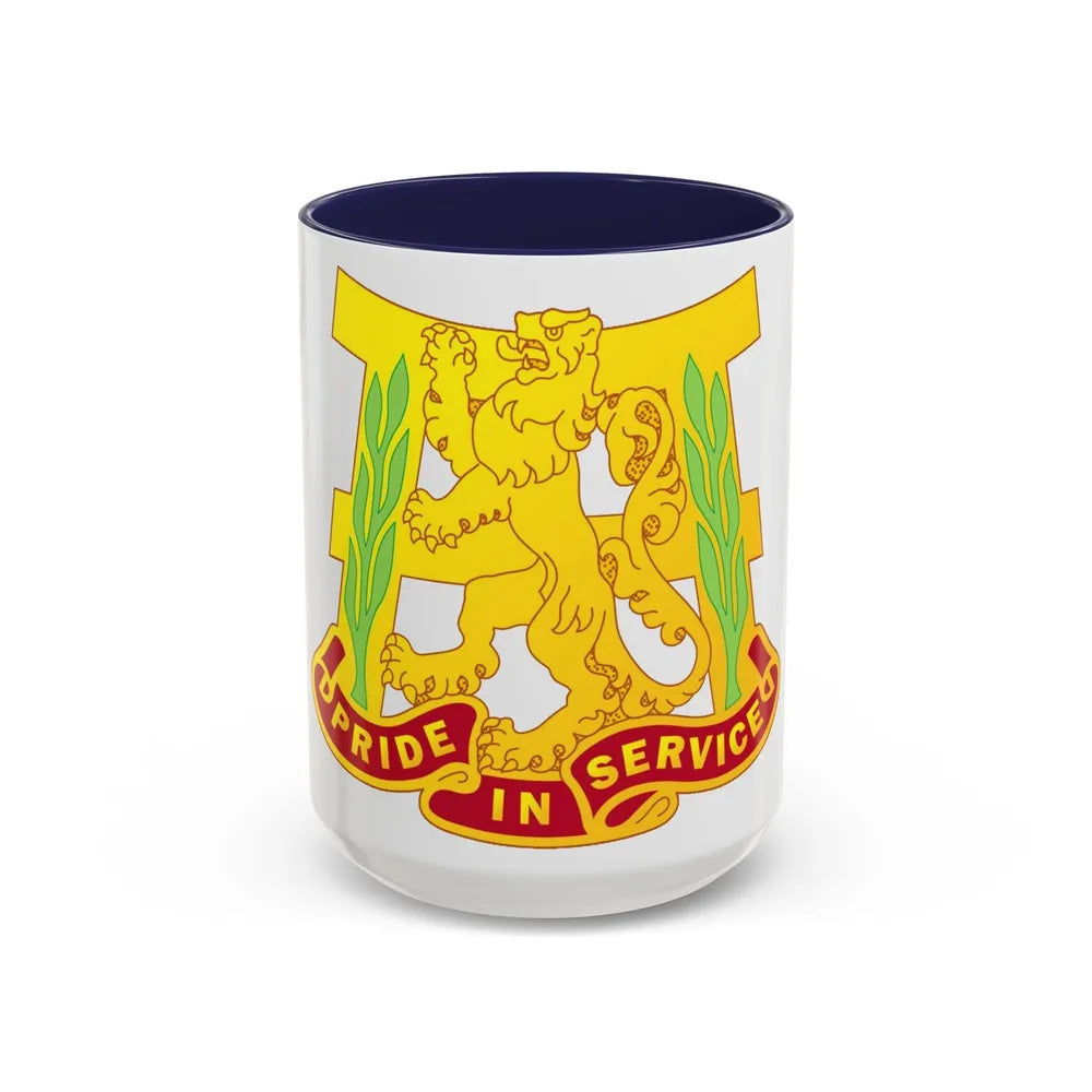 66 Maintenance Battalion (U.S. Army) Accent Coffee Mug-15oz-Navy-Go Mug Yourself