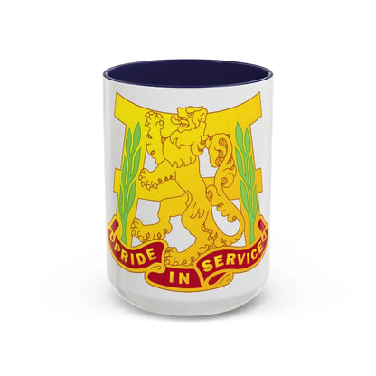 66 Maintenance Battalion (U.S. Army) Accent Coffee Mug-15oz-Navy-Go Mug Yourself