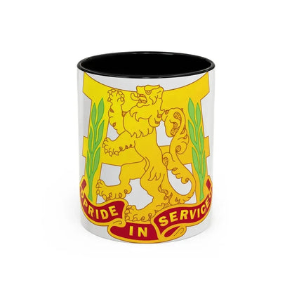 66 Maintenance Battalion (U.S. Army) Accent Coffee Mug 11oz Black - Go Mug Yourself