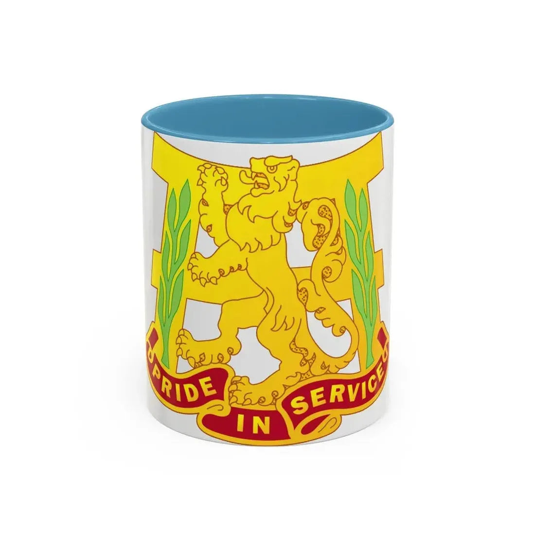 66 Maintenance Battalion (U.S. Army) Accent Coffee Mug 11oz Light Blue - Go Mug Yourself