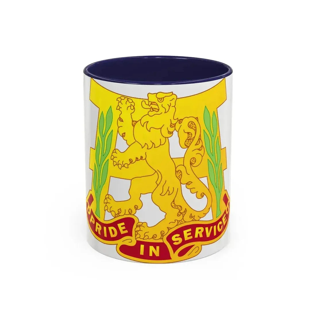 66 Maintenance Battalion (U.S. Army) Accent Coffee Mug 11oz Navy - Go Mug Yourself