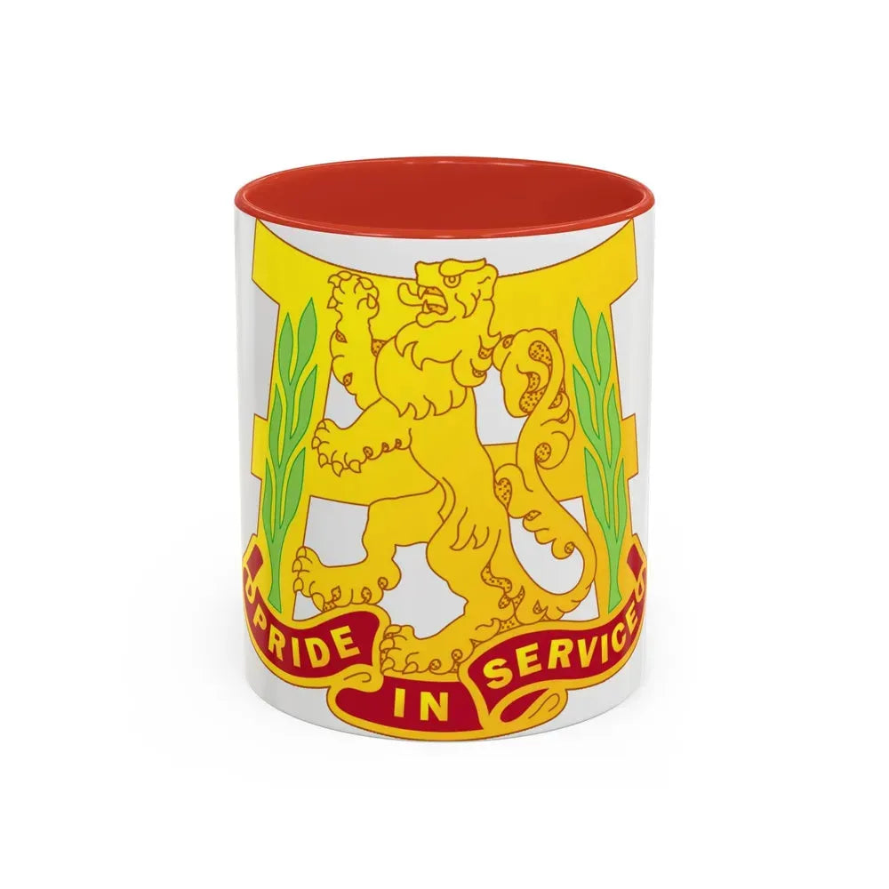66 Maintenance Battalion (U.S. Army) Accent Coffee Mug 11oz Red - Go Mug Yourself