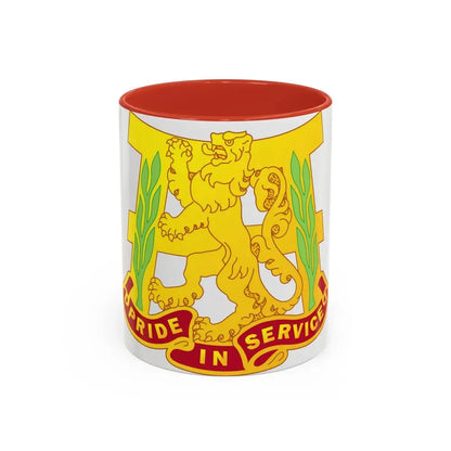 66 Maintenance Battalion (U.S. Army) Accent Coffee Mug 11oz Red - Go Mug Yourself