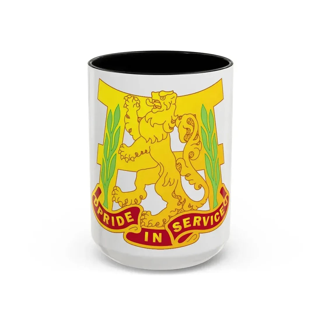 66 Maintenance Battalion (U.S. Army) Accent Coffee Mug 15oz Black - Go Mug Yourself