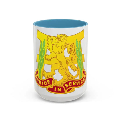 66 Maintenance Battalion (U.S. Army) Accent Coffee Mug 15oz Light Blue - Go Mug Yourself