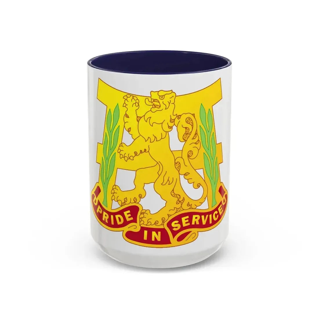 66 Maintenance Battalion (U.S. Army) Accent Coffee Mug 15oz Navy - Go Mug Yourself