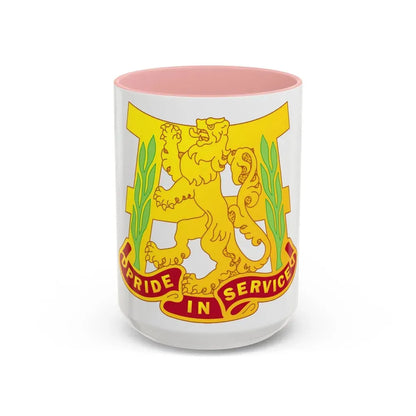 66 Maintenance Battalion (U.S. Army) Accent Coffee Mug 15oz Pink - Go Mug Yourself