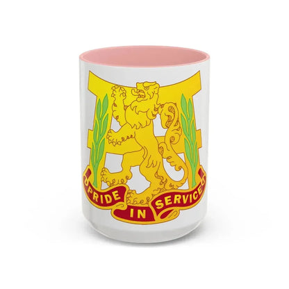 66 Maintenance Battalion (U.S. Army) Accent Coffee Mug 15oz Pink - Go Mug Yourself