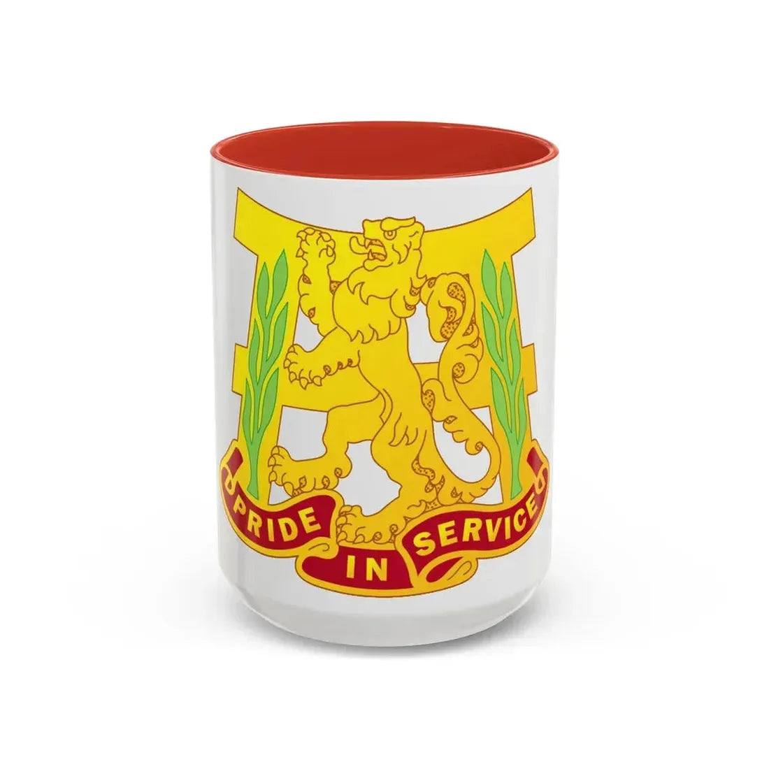 66 Maintenance Battalion (U.S. Army) Accent Coffee Mug 15oz Red - Go Mug Yourself