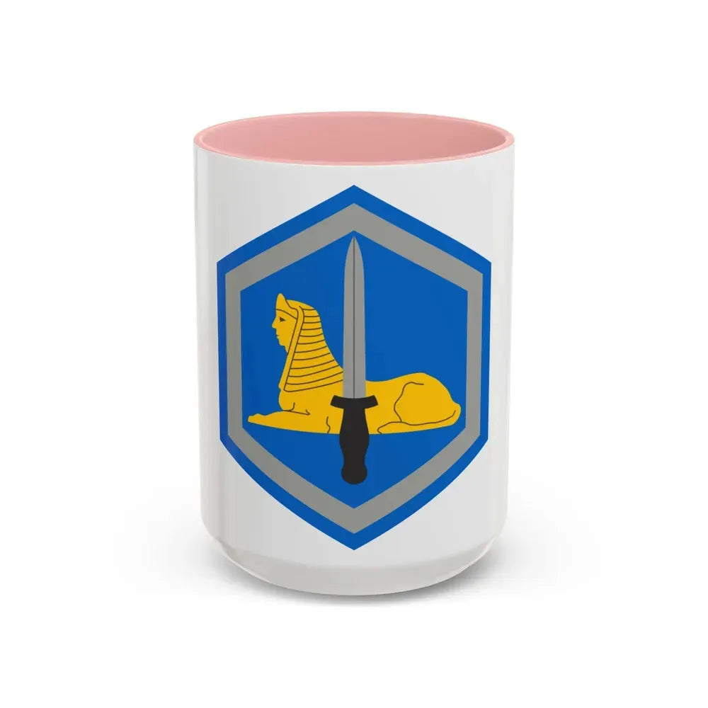 66 Military Intelligence Brigade (U.S. Army) Accent Coffee Mug 15oz Pink - Go Mug Yourself
