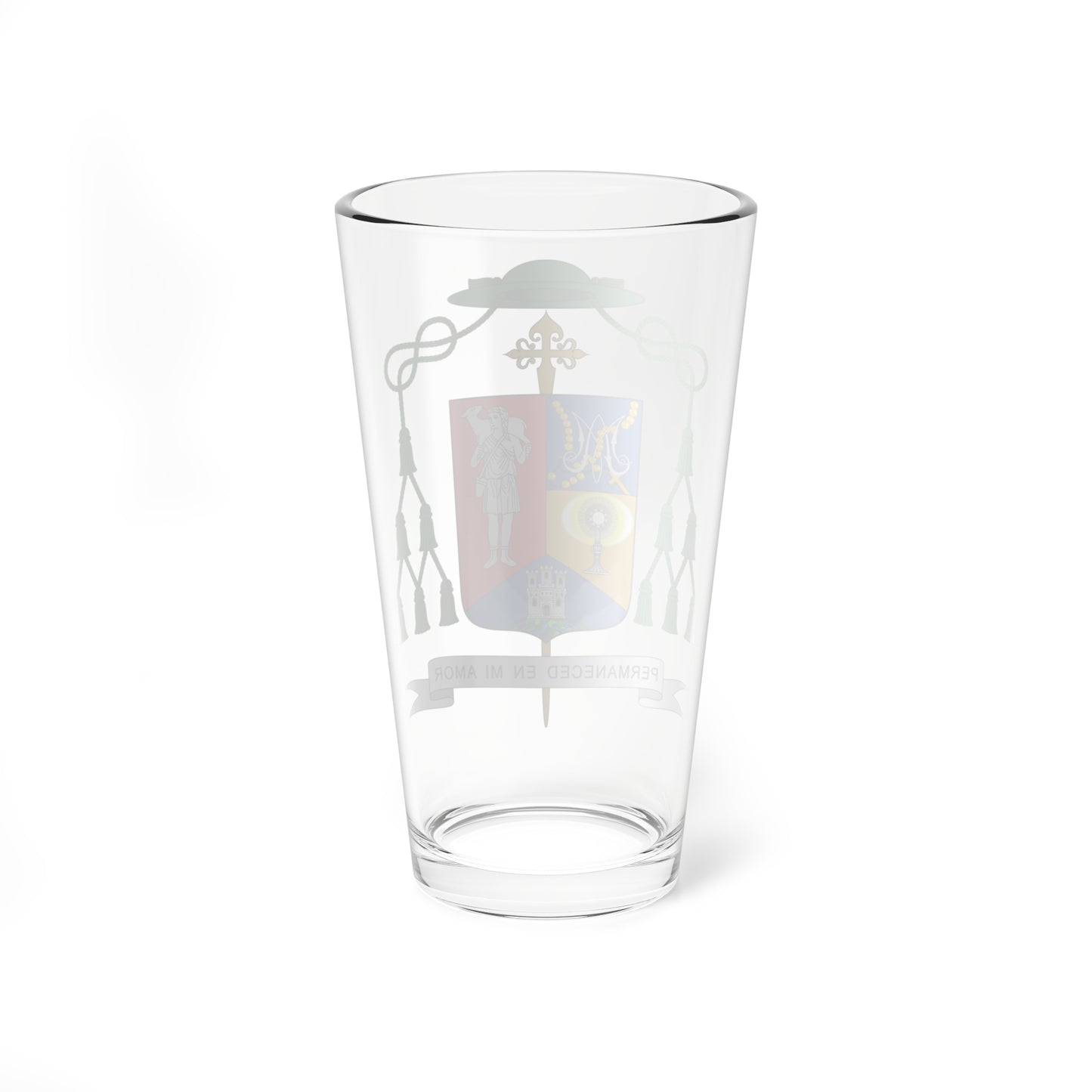 Escudo de Fernando Valera Sánchez (Spain) (Coat of Arms) Pint Glass 16oz