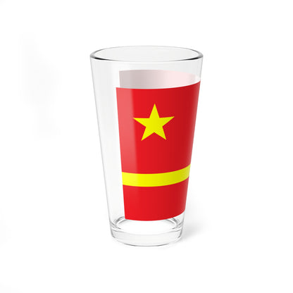 Mao Zedongs proposal for the PRC flag (China) Pint Glass 16oz
