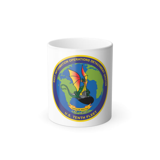 NIOD Navy Info Oper Detachment Groton 10th Fleet (U.S. Navy) Color Changing Mug 11oz