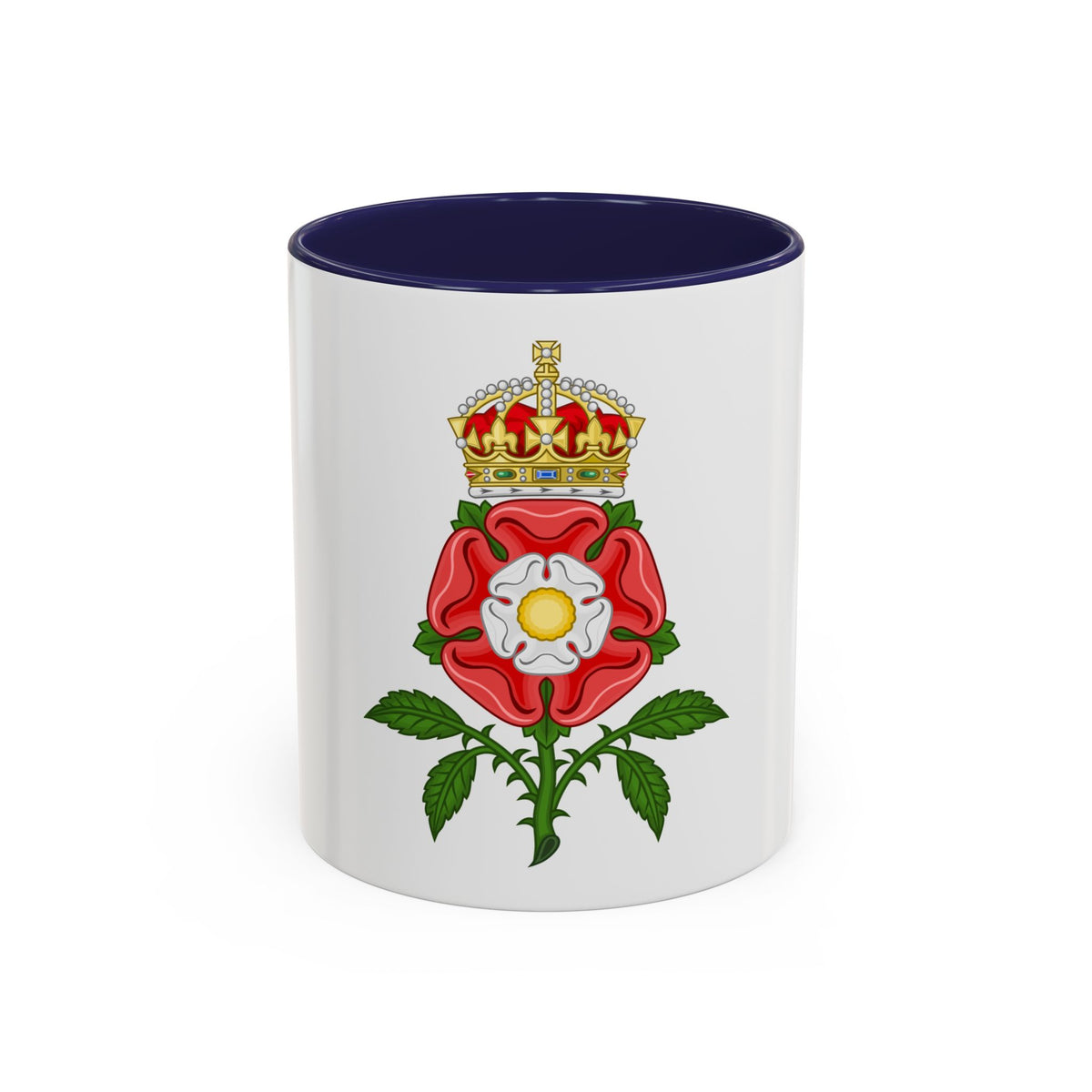 Tudor Rose (Tudor Heraldry) - Accent Coffee Mug