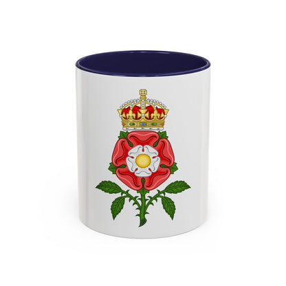 Tudor Rose (Tudor Heraldry) - Accent Coffee Mug