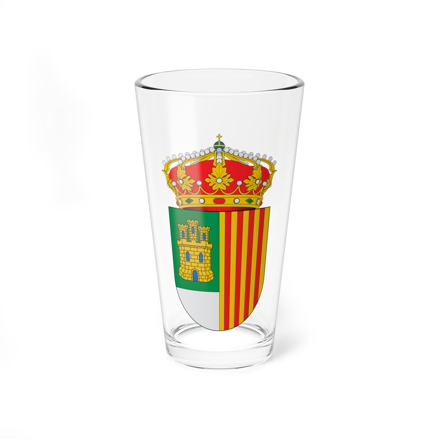 Escudo de Alcolea del Cinca (Spain) (Coat of Arms) Pint Glass 16oz