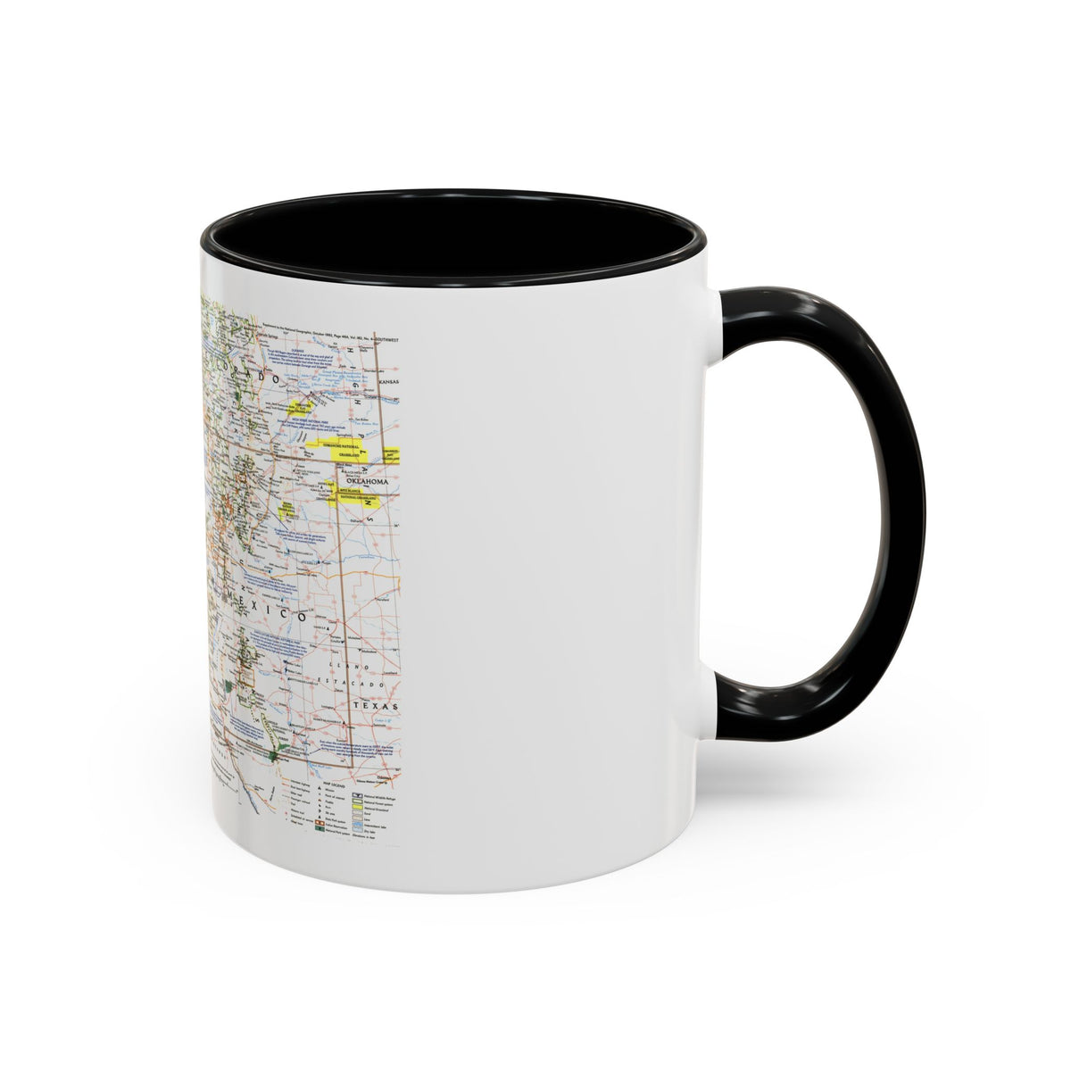 USA - Southwest (1992) (Map) Accent Coffee Mug